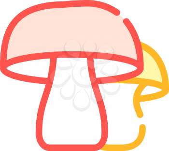 mushrooms vegetables color icon vector. mushrooms vegetables sign. isolated symbol illustration