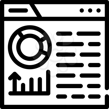 infographic seo optimization line icon vector. infographic seo optimization sign. isolated contour symbol black illustration