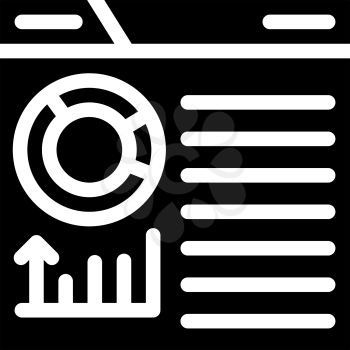 infographic seo optimization glyph icon vector. infographic seo optimization sign. isolated contour symbol black illustration