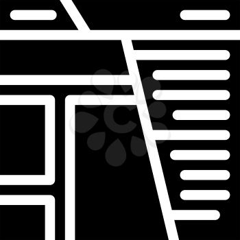content seo optimization glyph icon vector. content seo optimization sign. isolated contour symbol black illustration