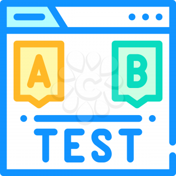 test seo optimization color icon vector. test seo optimization sign. isolated symbol illustration