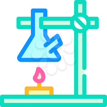 chemistry laboratory equipment color icon vector. chemistry laboratory equipment sign. isolated symbol illustration