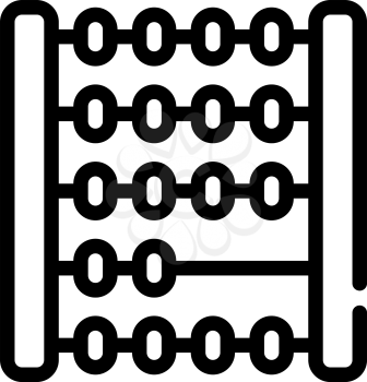 mathematics lesson line icon vector. mathematics lesson sign. isolated contour symbol black illustration