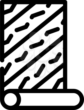 wallpaper glue line icon vector. wallpaper glue sign. isolated contour symbol black illustration