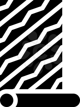 wallpaper glue glyph icon vector. wallpaper glue sign. isolated contour symbol black illustration