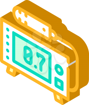 geiger counter isometric icon vector. geiger counter sign. isolated symbol illustration
