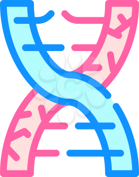 dna decay color icon vector. dna decay sign. isolated symbol illustration