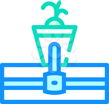 hydroponics color icon vector. hydroponics sign. isolated symbol illustration