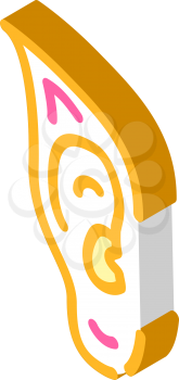elf ears isometric icon vector. elf ears sign. isolated symbol illustration