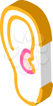 otitis disease isometric icon vector. otitis disease sign. isolated symbol illustration