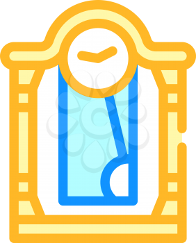 clock tool color icon vector. clock tool sign. isolated symbol illustration