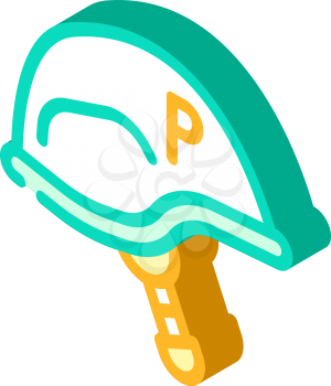 military journalism helmet isometric icon vector. military journalism helmet sign. isolated symbol illustration