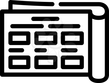 goods catalog line icon vector. goods catalog sign. isolated contour symbol black illustration