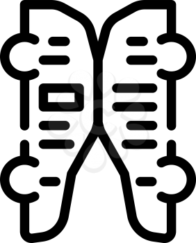 car-shaped catalog line icon vector. car-shaped catalog sign. isolated contour symbol black illustration