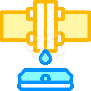 water sensor color icon vector. water sensor sign. isolated symbol illustration