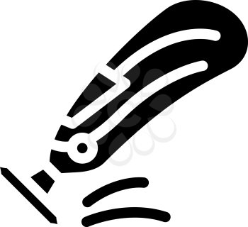 engraver multifunctional tool glyph icon vector. engraver multifunctional tool sign. isolated contour symbol black illustration