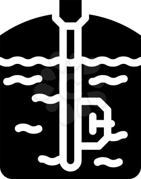 capacitive sensor glyph icon vector. capacitive sensor sign. isolated contour symbol black illustration