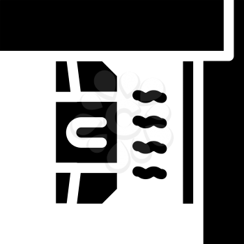 magnetic sensor glyph icon vector. magnetic sensor sign. isolated contour symbol black illustration