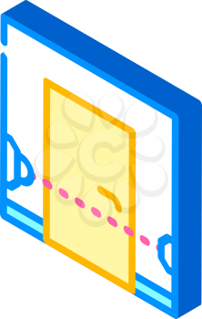 beam sensor isometric icon vector. beam sensor sign. isolated symbol illustration
