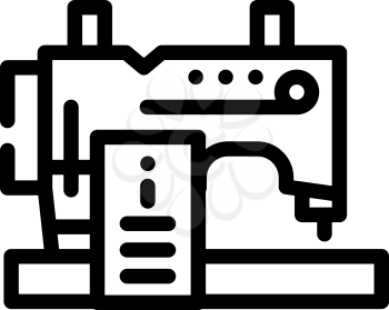 sewing courses line icon vector. sewing courses sign. isolated contour symbol black illustration