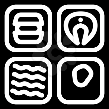 selection airline food glyph icon vector. selection airline food sign. isolated contour symbol black illustration