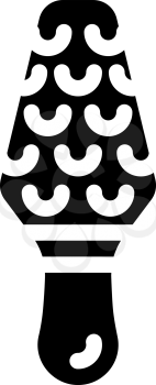 manual callus remover glyph icon vector. manual callus remover sign. isolated contour symbol black illustration
