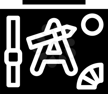 design courses glyph icon vector. design courses sign. isolated contour symbol black illustration