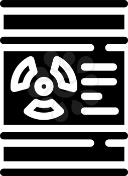 barrel of oil glyph icon vector. barrel of oil sign. isolated contour symbol black illustration