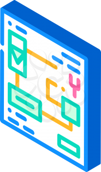 electrical circuits isometric icon vector. electrical circuits sign. isolated symbol illustration