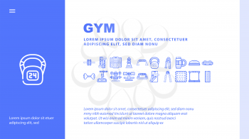 Measuring Equipment Landing Web Page Header Banner Template Vector. Measuring Temperature And Weight, Distance And Water Ph Gadget, Accelerometer And Planimeter Illustration