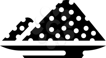 sodium nitrite glyph icon vector. sodium nitrite sign. isolated contour symbol black illustration