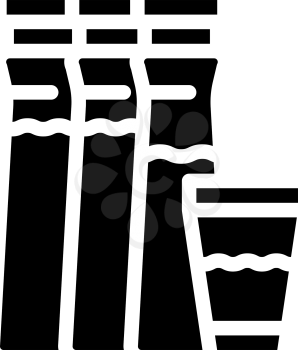 artificial food coloring glyph icon vector. artificial food coloring sign. isolated contour symbol black illustration