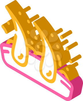 dandruff hair isometric icon vector. dandruff hair sign. isolated symbol illustration
