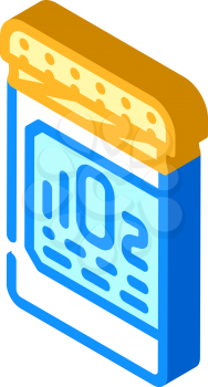 oxygen pills for restoration and acceleration metabolism isometric icon vector. oxygen pills for restoration and acceleration metabolism sign. isolated symbol illustration