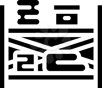 storaging design shelves glyph icon vector. storaging design shelves sign. isolated contour symbol black illustration