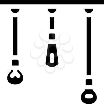 lightbulbs design electrical tool glyph icon vector. lightbulbs design electrical tool sign. isolated contour symbol black illustration