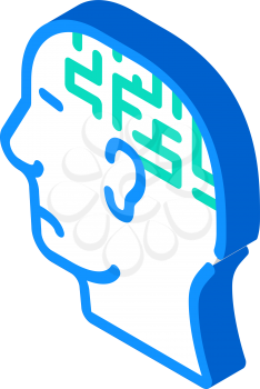 labyrinth neurosis isometric icon vector. labyrinth neurosis sign. isolated symbol illustration