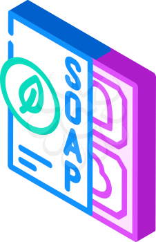 soap zero waste isometric icon vector. soap zero waste sign. isolated symbol illustration