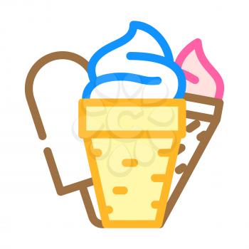ice cream department color icon vector. ice cream department sign. isolated symbol illustration