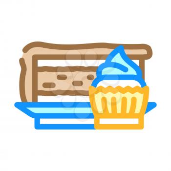 dessert department color icon vector. dessert department sign. isolated symbol illustration