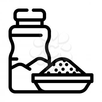 breakfast food department line icon vector. breakfast food department sign. isolated contour symbol black illustration
