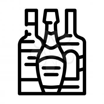 alcohol drink department line icon vector. alcohol drink department sign. isolated contour symbol black illustration