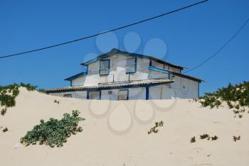 Royalty Free Photo of a Resort Villa House on a Tropical Beach