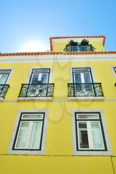 Royalty Free Photo of a Traditional Building in Lisbon, Portugal