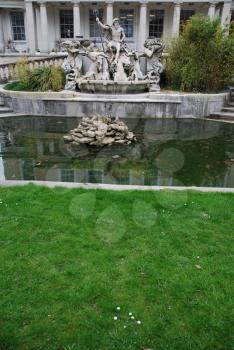 Royalty Free Photo of the Neptune Fountain in Cheltenham, England