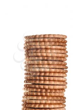 Royalty Free Photo of a Pile of Chocolate Cookies 