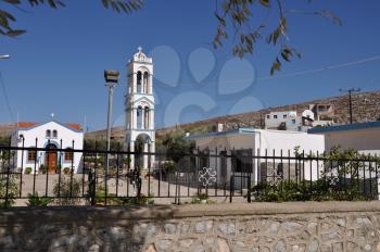 Royalty Free Photo of a Church in Pserimos Island, Greece