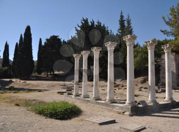 Royalty Free Photo of the Ruins of Asklepieion in Kos, Greece