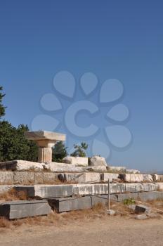 Royalty Free Photo of the Ruins of Asclepieion in Kos, Greece