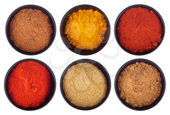 Royalty Free Photo of a Collection of Indian Spices 